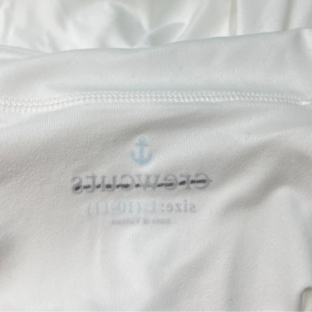 J.Crew Kids' active half-zip popover white NWT